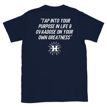Load image into Gallery viewer, &quot;OVAADOSE LOGO&quot; TEE (WHITE ON NAVY)
