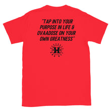 Load image into Gallery viewer, &quot;OVAADOSE LOGO&quot; TEE (BLACK ON RED)
