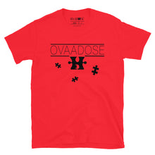 Load image into Gallery viewer, &quot;OVAADOSE LOGO&quot; TEE (BLACK ON RED)
