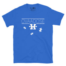 Load image into Gallery viewer, &quot;OVAADOSE LOGO&quot; TEE (WHITE ON ROYAL)
