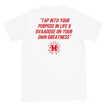 Load image into Gallery viewer, &quot;OVAADOSE LOGO&quot; TEE (RED ON WHITE)
