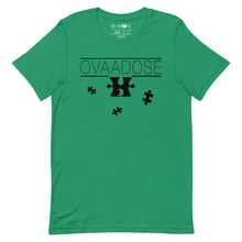 Load image into Gallery viewer, &quot;OVAADOSE LOGO&quot; TEE (BLACK ON GREEN)
