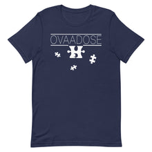 Load image into Gallery viewer, &quot;OVAADOSE LOGO&quot; TEE (WHITE ON NAVY)
