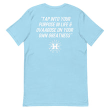 Load image into Gallery viewer, &quot;OVAADOSE LOGO&quot; TEE (WHITE ON OCEAN)
