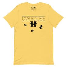 Load image into Gallery viewer, &quot;OVAADOSE LOGO&quot; TEE (BLACK ON YELLOW)
